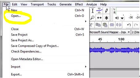 audacity mp3 to midi