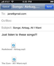 email music from itunes on iphone