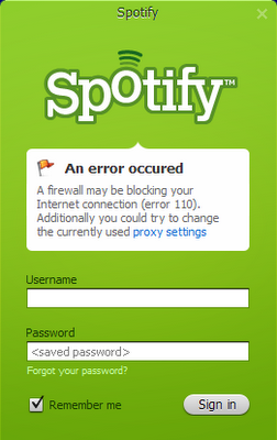 spotify error