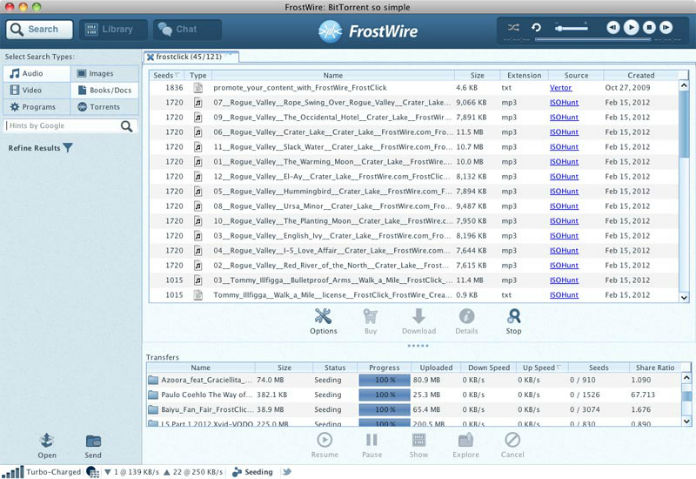 frostwire mp3 downloader