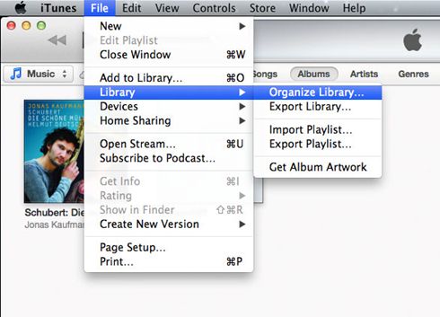 transfer itunes library from computer to external drive
