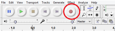 record audio from youtube with audacity