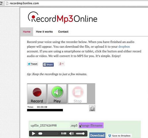 Record MP3 Online 