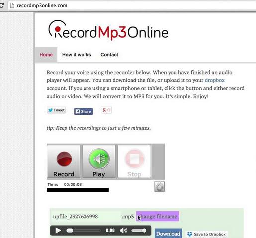 the best free mp3 audio recorder website