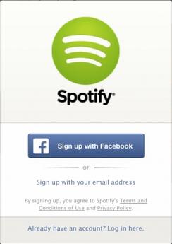 spotify sign in online