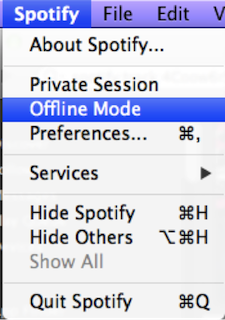 offline mode spotify