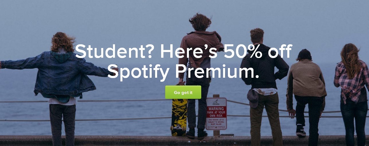 spotify discount for students