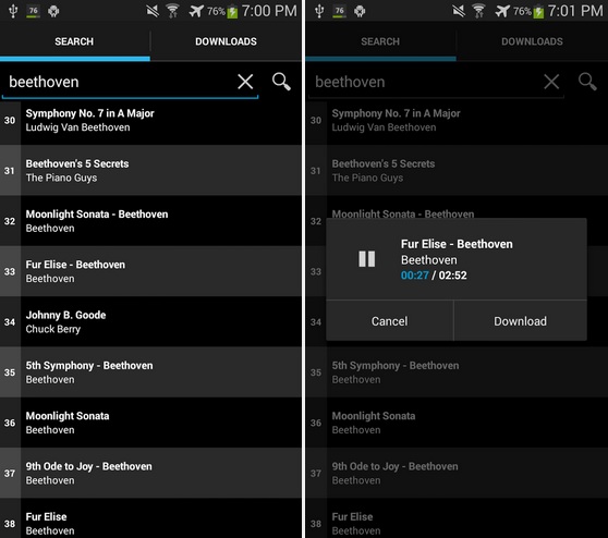 how to download music on android