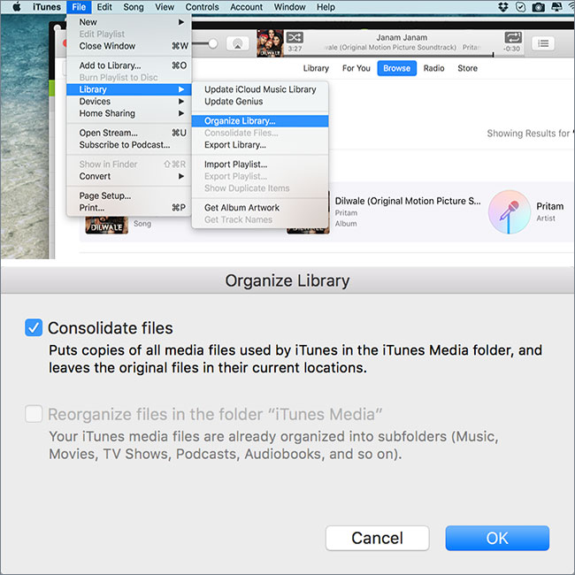 how to make new itunes library