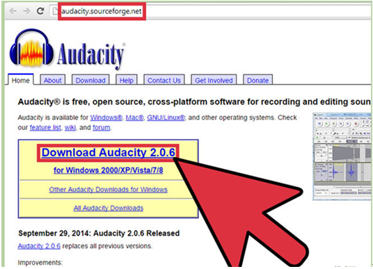 use audacity to record audio from video