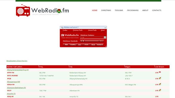 Web-Radio Christmas Player