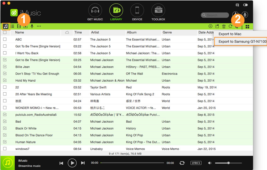 how to transfer music from google play to android