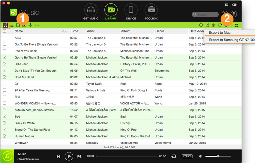 how to get itunes music on android